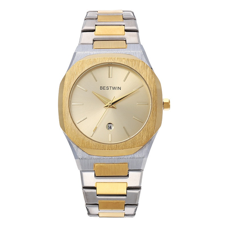 Bestwin Milano-Date  Gold-Steel