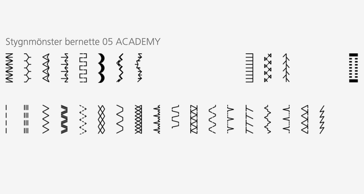 Bernette b05 Academy (Inkl Tillbehörskit 160 kr)