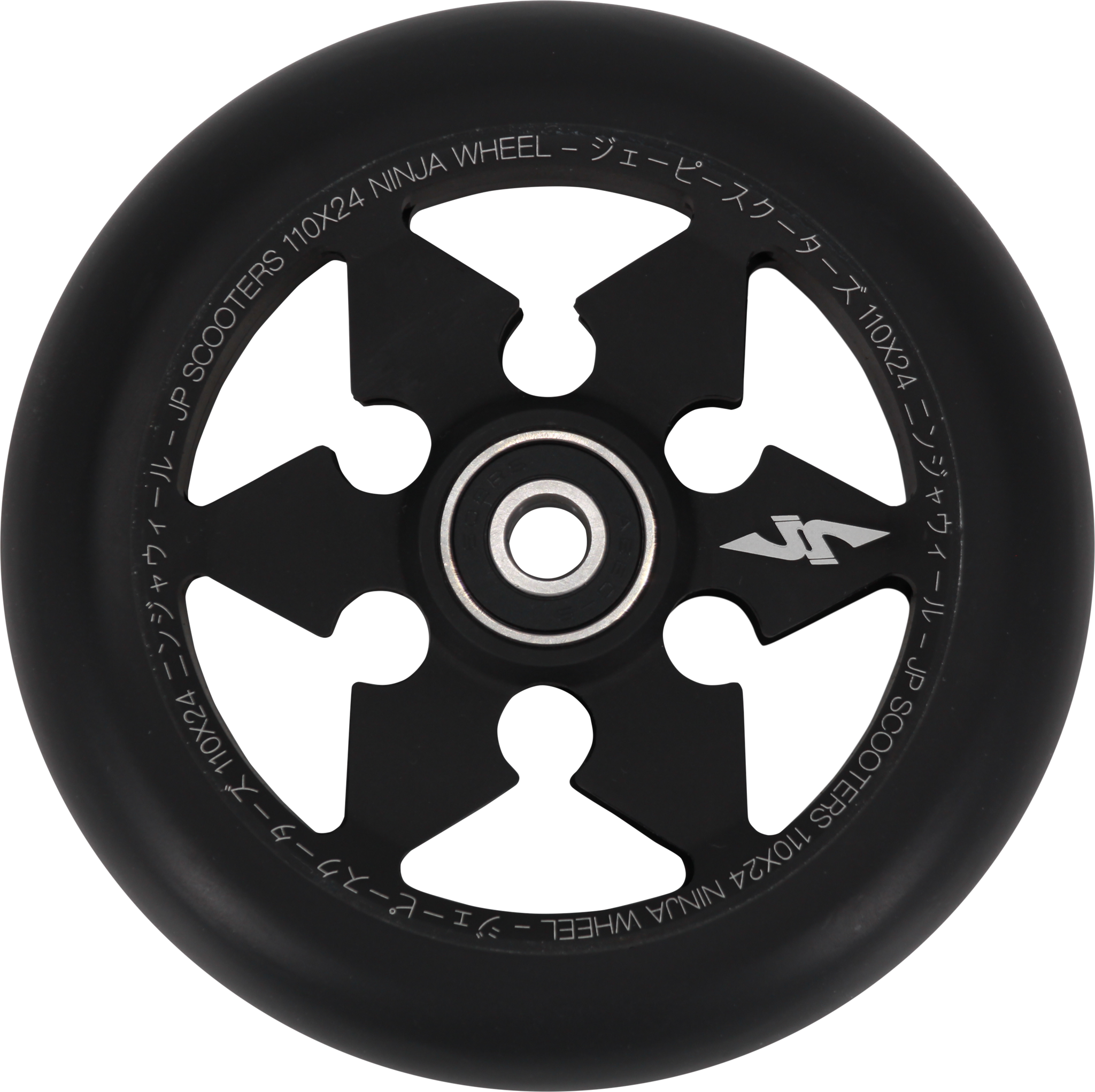 JP Ninja 6-Spoke Sparkcykel Hjul (110mm - Svart)