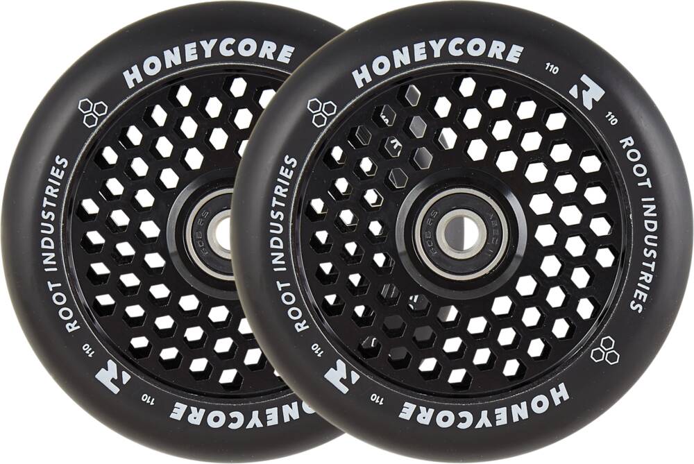 Root Honeycore Svart Komplett 110mm Hjul 2-pack (110mm - Svart)