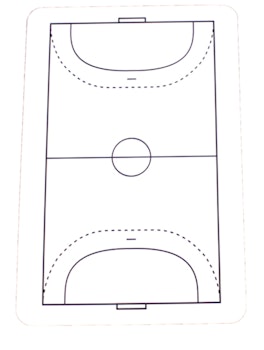 Taktiktavla Whiteboard för Handboll (1-pack)