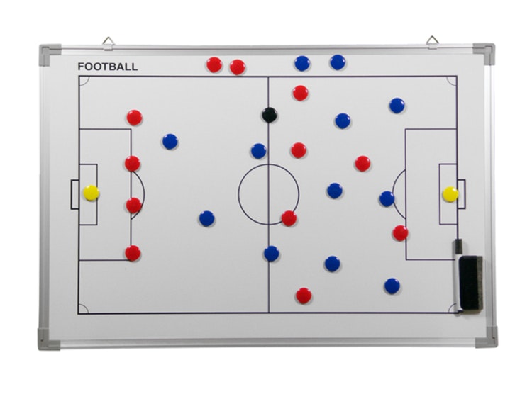 Taktiktavla  Whiteboard 90 x 60 cm Fotboll