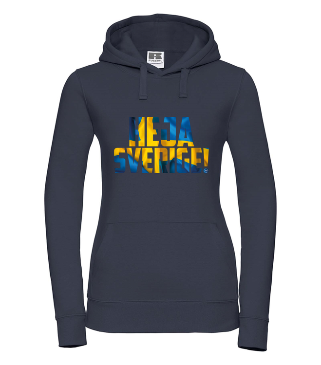 Heja Sverige - Hoodie Dam marinblå