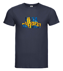 Heja Sverige - T-shirt Russell Herr marinblå