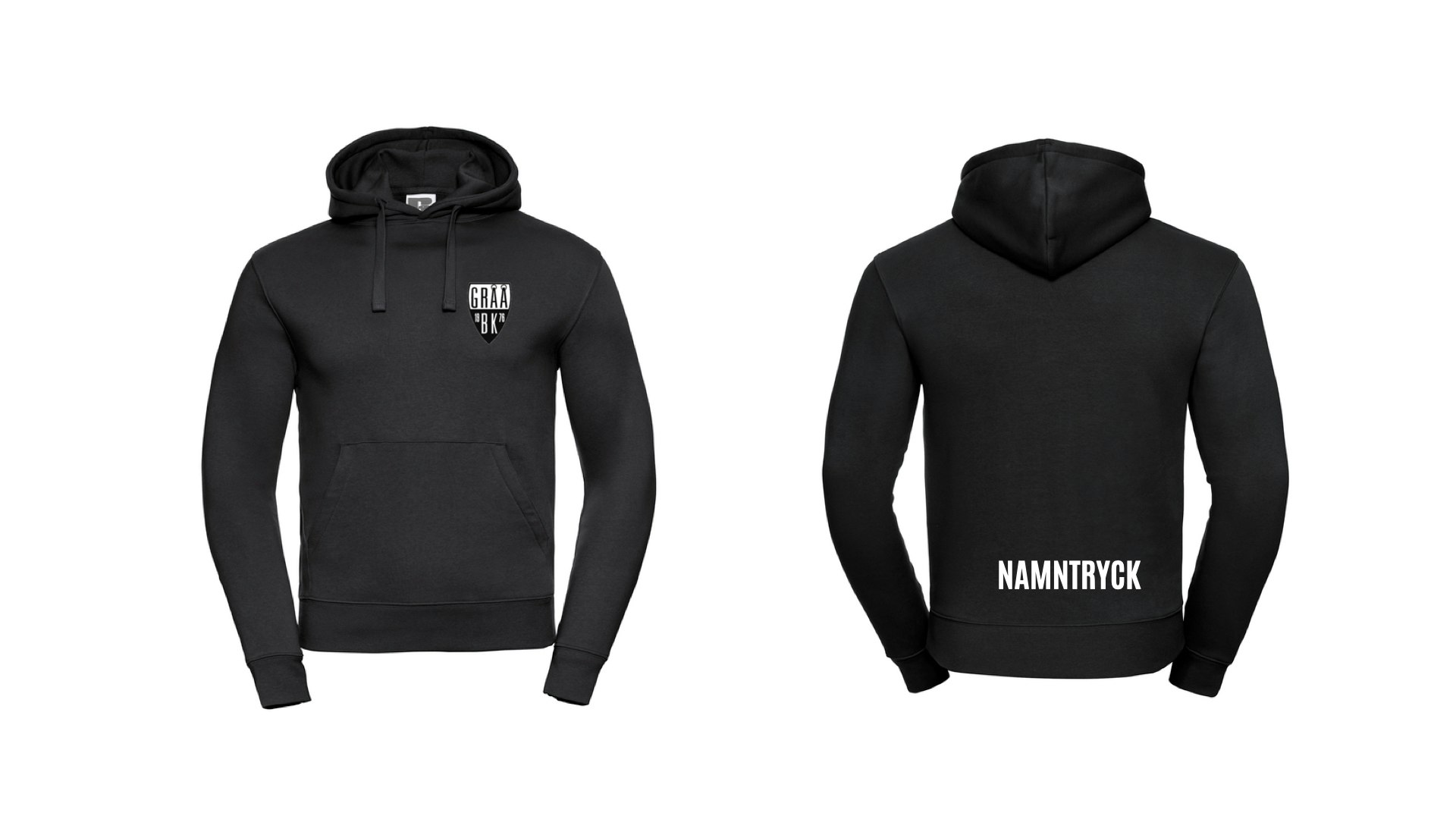 Gråå BK Hoodie med klubbmärke