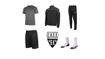 Gråå BK Träningspaket STORT (5 delar) Unisex- Grå t-shirt
