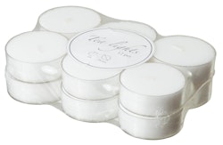Värmeljus TEA LIGHTS vit 12-pack