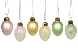 Glas ägg Pastell mix 12-pack
