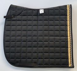 Mias RS Dressyrschabrak - Svart/guld, design 6