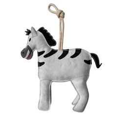 Hästleksak "Zebra" i mocka