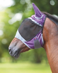 Shires Deluxe Flughuva med öron - Lila