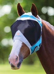 Shires Flughuva utan öron Teal/Grey