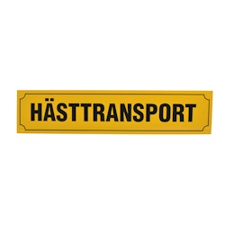 V-PLAST Hästtransportskylt