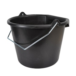 OK PLAST Hink med flat sida 20L Svart