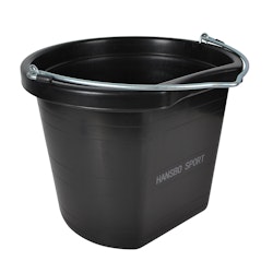 HS Hink med flat sida 12L Svart