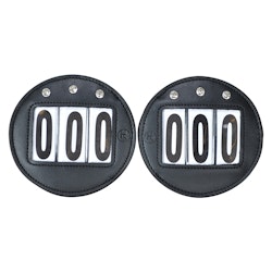 HS Nummerlapp Veganläder 2-pack
