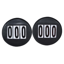 HS Nummerlapp Veganläder 2-pack
