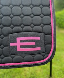 Equiline Hoppschabrak med E-Logga Svart/Rosa