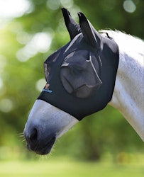 Shires FlyGuard STRETCH Flughuva med öron, Black
