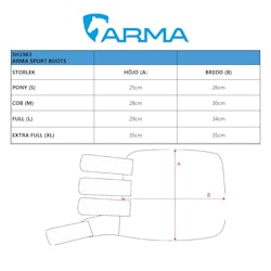 Arma Sports Boots (benskydd), Svart