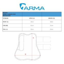 Arma Carbon Flex Benskyddd, Svart