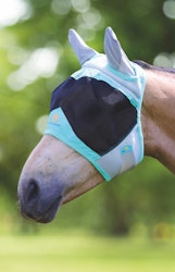 Shires FlyGuard AIR MOTION Flughuva med öron, Aqua