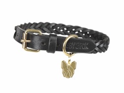 DIGBY & FOX Flätat läder halsband