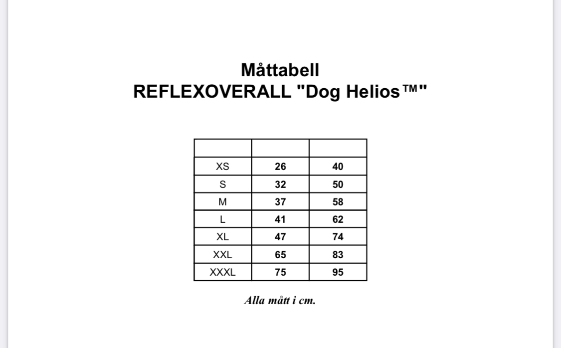 Reflexoverall Dog Helios