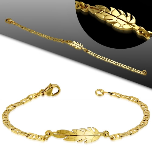 Armband med guld blad