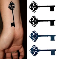 Stick on tatueringar med nycklar