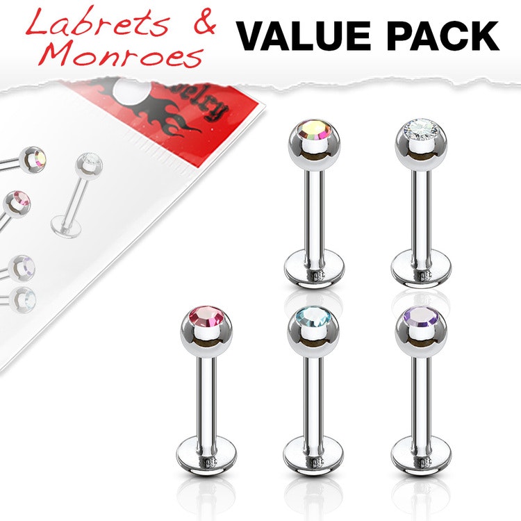 5-pack labret