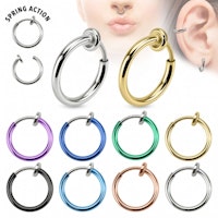 Fake piercing ring