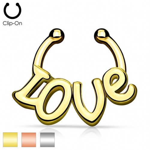 Fake Septum clicker "Love"