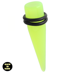 Grön glow in dark taper