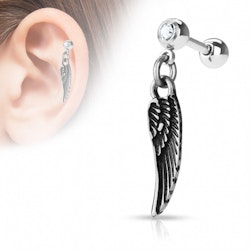 Tragus/Helix med ängla vinge