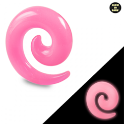 Rosa glow in dark spiral