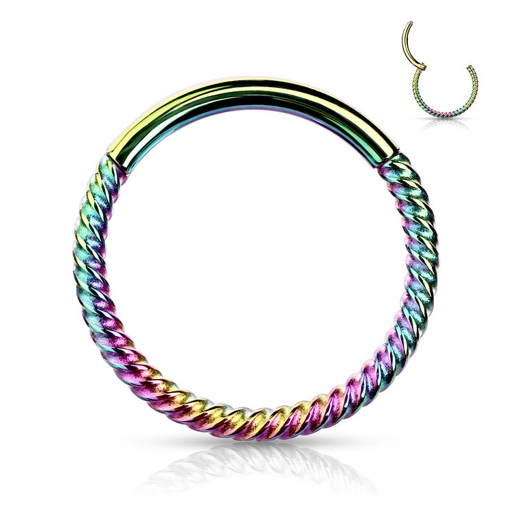 Piercingring twisted