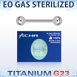 Steriliserad G23 titan barbell