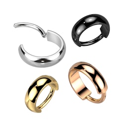 G23 titan piercingring med brett band