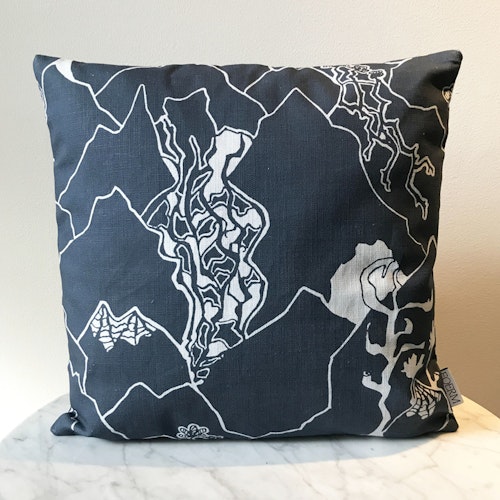 KUDDFODRAL MOUNTAIN, CUSHION COVER, BLUE