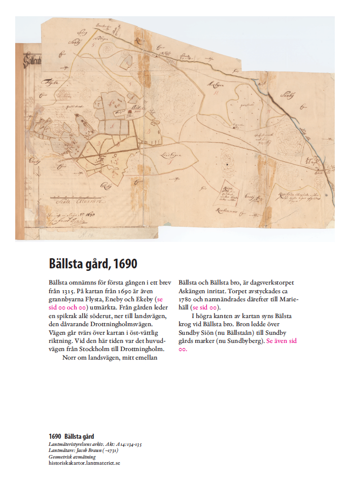 Historisk Bromma-Atlas, 100 Brommakartor från 1626–1950 NORMALUTGÅVA Förhandsbeställ före 1 november