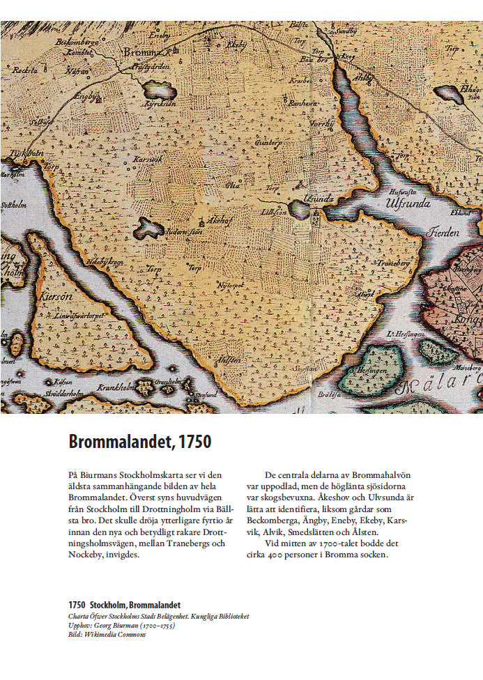 Historisk Bromma-Atlas, 100 Brommakartor från 1626–1950 NORMALUTGÅVA Förhandsbeställ före 1 november