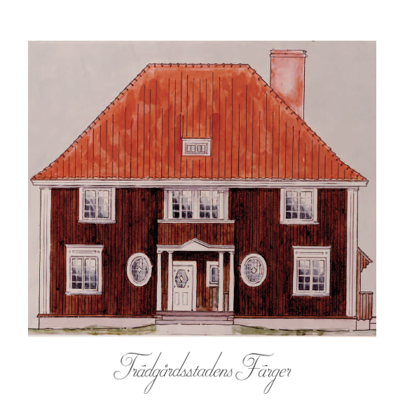 NYHET 8 korrespondenskort – Trädgårdsstadens Färger