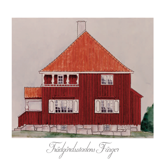 NYHET 8 korrespondenskort – Trädgårdsstadens Färger