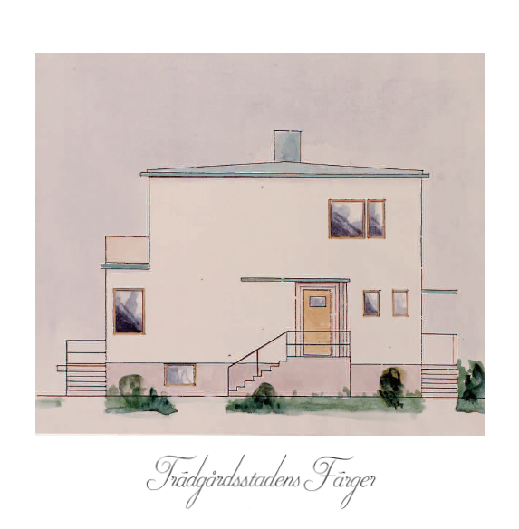 NYHET 8 korrespondenskort – Trädgårdsstadens Färger