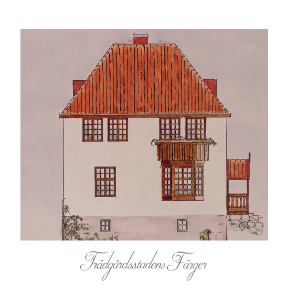 NYHET 4 korrespondenskort – Trädgårdsstadens Färger