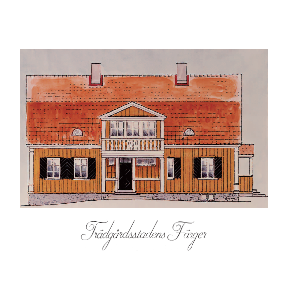 NYHET 4 korrespondenskort – Trädgårdsstadens Färger