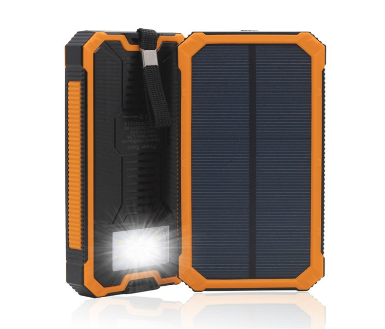 Batteripack med Solcell 10000mah