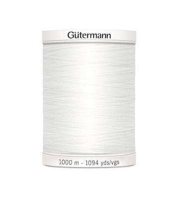 Gutermann 1000m hvit