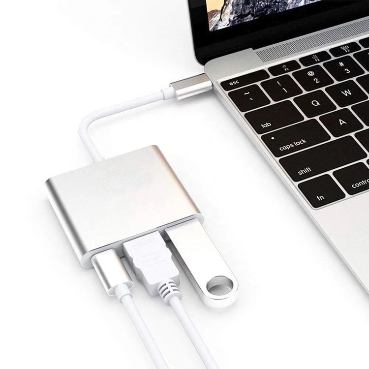 USB-C adapter till HDMI /  USB-A / USB-C